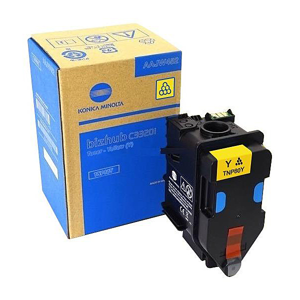 Тонер для картриджа Konica Minolta TNP-80Y для Konica-Minolta bizhub C3320i, желтый (AAJW252)